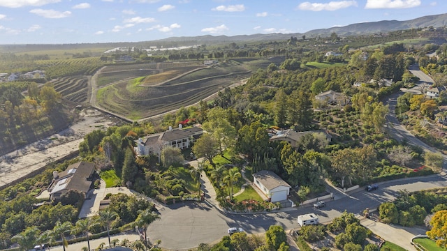 5287 N Creston Ln, Somis, CA 93066 - aerial view of property and surrounding area featuring a mountain backdrop