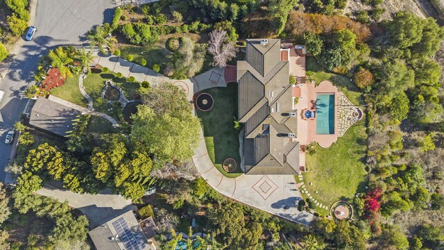 5287 N Creston Ln, Somis, CA 93066 - bird's eye view of a pool area