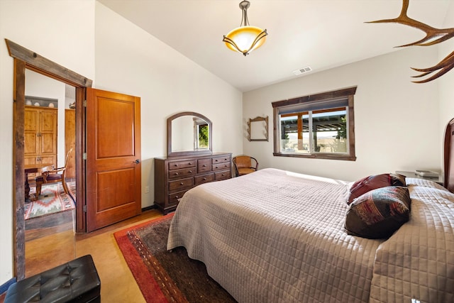 13750 Cuyama Hwy, Cuyama, CA 93461 - bedroom featuring lofted ceiling