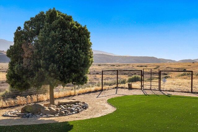 13750 Cuyama Hwy, Cuyama, CA 93461 - view of yard featuring a mountain view and a view of rural / pastoral area