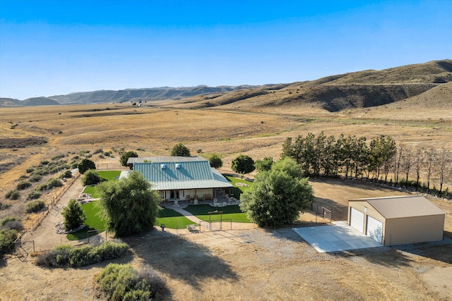 13750 Cuyama Hwy, Cuyama, CA 93461 - aerial view of sparsely populated area featuring a mountainous background
