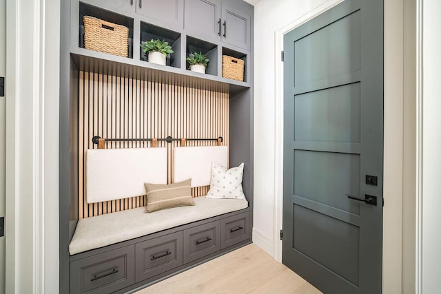123 Polo Way, Santa Barbara, CA 93013 - mudroom with wood finished floors and baseboards