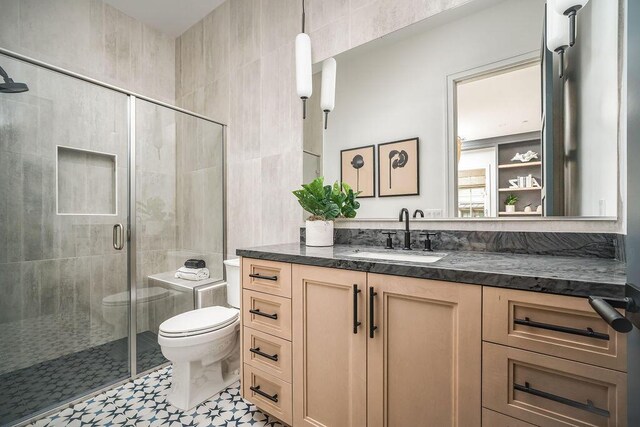 123 Polo Way, Santa Barbara, CA 93013 - bathroom with vanity and a stall shower