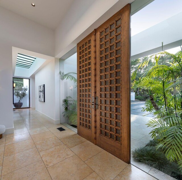 356 Woodley Rd, Montecito, CA 93108 - corridor featuring tile patterned flooring and baseboards