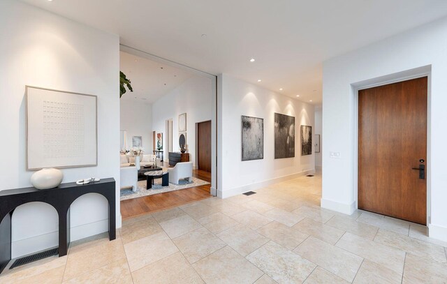 356 Woodley Rd, Montecito, CA 93108 - hall featuring baseboards and recessed lighting