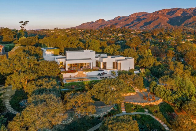 356 Woodley Rd, Montecito, CA 93108 - view of property location featuring a mountain backdrop and a heavily wooded area