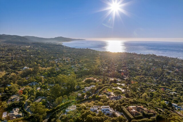 356 Woodley Rd, Montecito, CA 93108 - aerial view of property and surrounding area featuring a nearby body of water