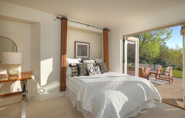 62 Canon View Rd, Montecito, CA 93108 - carpeted bedroom featuring access to exterior