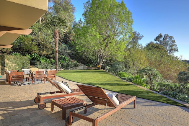 62 Canon View Rd, Montecito, CA 93108 - view of patio / terrace with view of scattered trees