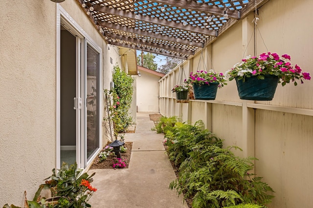 4634 Puente Plz, Santa Barbara, CA 93110 - view of patio / terrace with a pergola