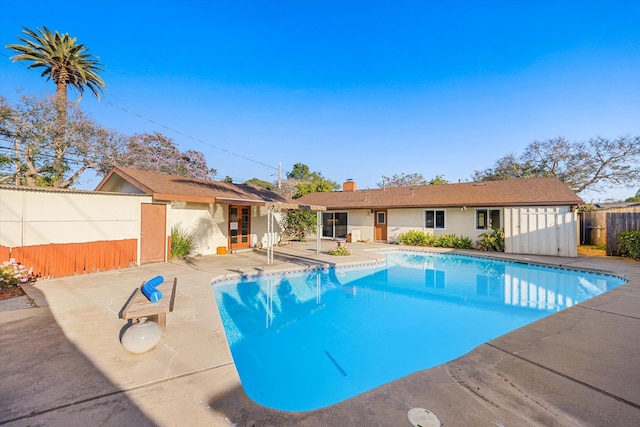 4634 Puente Plz, Santa Barbara, CA 93110 - view of pool featuring french doors and a patio area