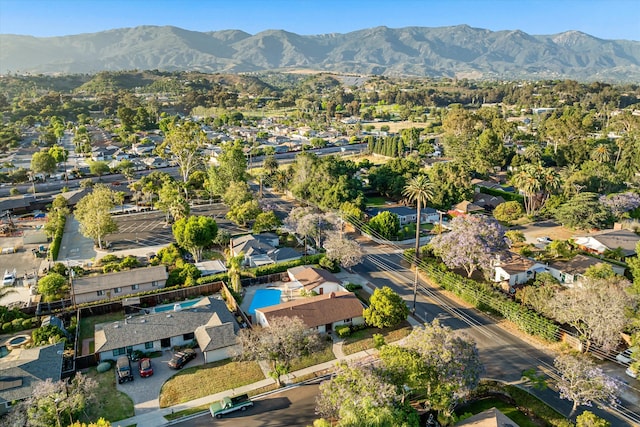 4634 Puente Plz, Santa Barbara, CA 93110 - aerial view of property and surrounding area with a mountainous background
