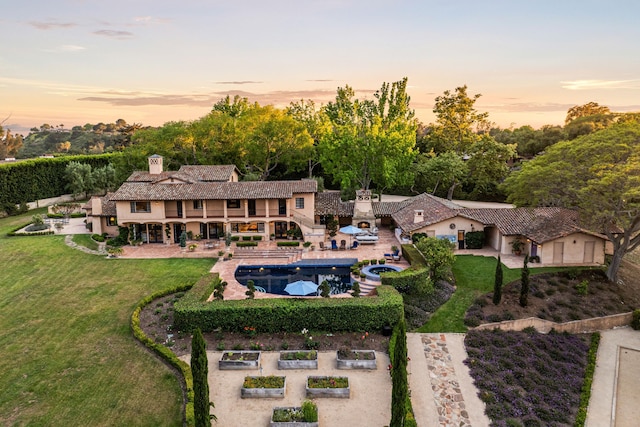 4451 Via Alegre, Santa Barbara, CA 93110 - view of aerial view at dusk