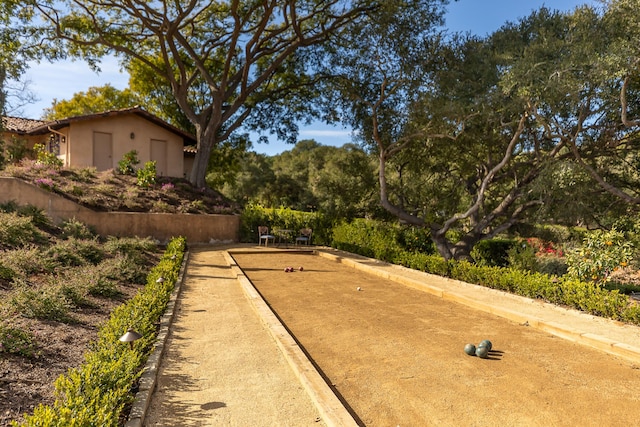 4451 Via Alegre, Santa Barbara, CA 93110 - view of yard with a game area