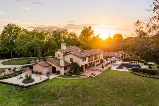 4451 Via Alegre, Santa Barbara, CA 93110 - view of aerial view at dusk