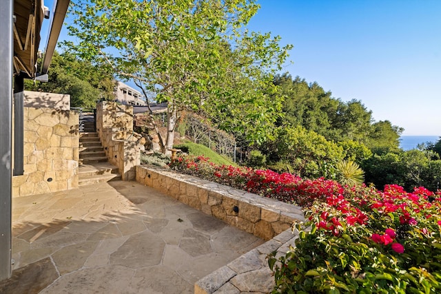 892 Toro Canyon Rd, Montecito, CA 93108 - view of patio / terrace with stairway