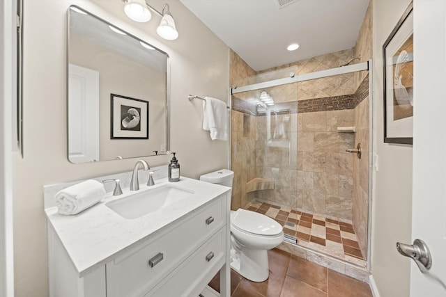 7134 Phelps Rd, Goleta, CA 93117 - full bath with toilet, vanity, and a stall shower
