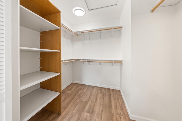 7134 Phelps Rd, Goleta, CA 93117 - spacious closet with wood finished floors and attic access