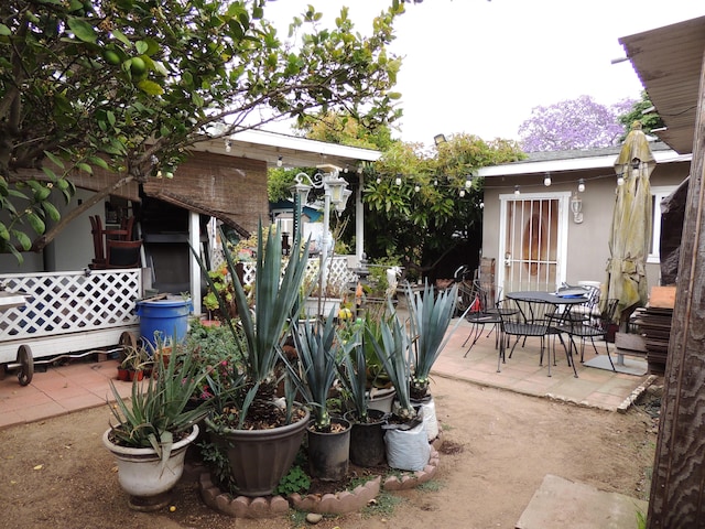 1307 San Andres St, Santa Barbara, CA 93101 - view of patio / terrace featuring outdoor dining area