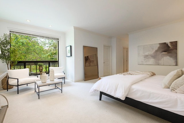 67 Seaview Dr, Montecito, CA 93108 - bedroom featuring crown molding and light colored carpet