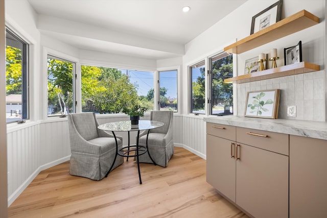 1570 Mountain View Dr, Solvang, CA 93463 - dining space featuring light wood finished floors and recessed lighting