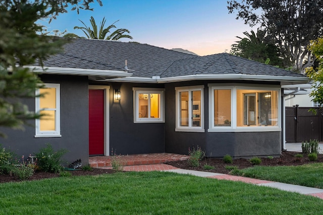 1570 Mountain View Dr, Solvang, CA 93463 - view of front facade featuring stucco siding and roof with shingles