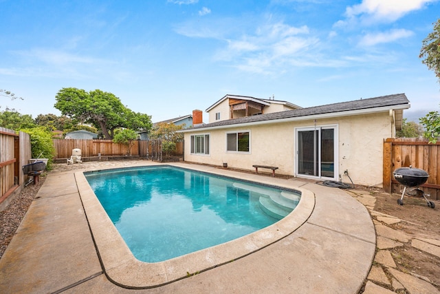 4595 Aragon Dr, Carpinteria, CA 93013 - view of pool with a fenced backyard, a grill, and a patio
