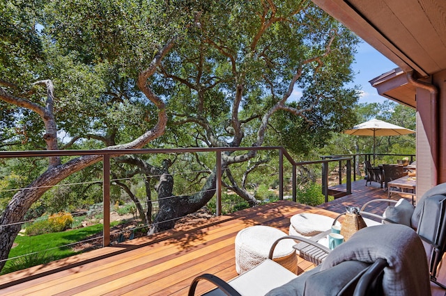 2031 Cielito Ln, Santa Barbara, CA 93105 - view of wooden deck
