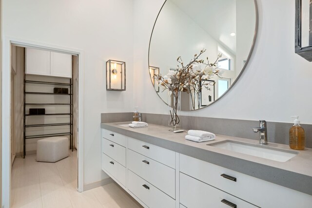 2031 Cielito Ln, Santa Barbara, CA 93105 - bathroom featuring double vanity and baseboards