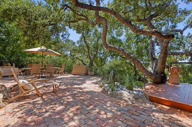 2031 Cielito Ln, Santa Barbara, CA 93105 - view of patio / terrace featuring a deck and outdoor dining space
