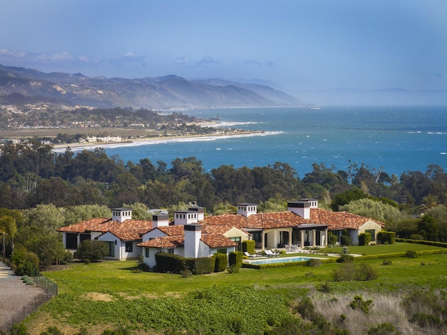 2720 Montecito Ranch Pl, Summerland, CA 93067 - view of subject property with a water and mountain view