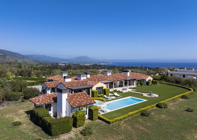 2720 Montecito Ranch Pl, Summerland, CA 93067 - bird's eye view of a pool area