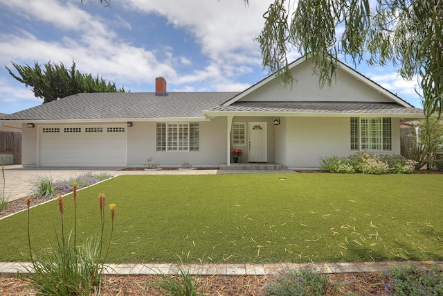 6231 Covington Way, Goleta, CA 93117 - single story home with stucco siding, an attached garage, a front yard, and concrete driveway