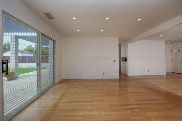 6231 Covington Way, Goleta, CA 93117 - unfurnished room with recessed lighting, light wood-style floors, and baseboards