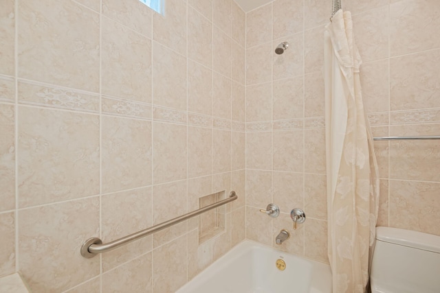 7659 Dartmoor Ave, Goleta, CA 93117 - bathroom with shower / tub combo and toilet