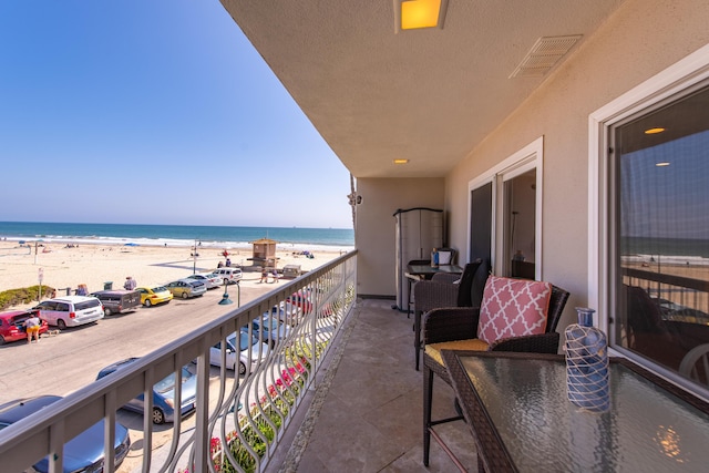4975 Sandyland Rd Unit 302, Carpinteria, CA 93013 - balcony featuring view of water and beach