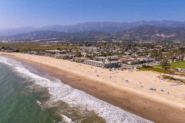4975 Sandyland Rd Unit 302, Carpinteria, CA 93013 - drone / aerial view of a water and mountain view