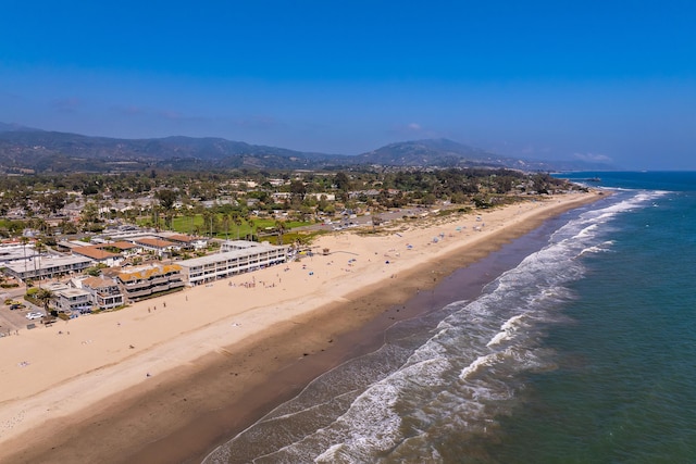 4975 Sandyland Rd Unit 302, Carpinteria, CA 93013 - drone / aerial view of a water and mountain view