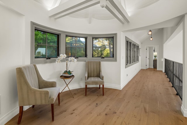 1157 Glenview Rd, Montecito, CA 93108 - sitting room with light wood-style flooring and baseboards