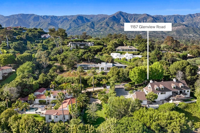 1157 Glenview Rd, Montecito, CA 93108 - aerial view of a mountainous background