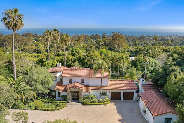 1151 Glenview Rd, Montecito, CA 93108 - aerial view of property and surrounding area featuring a forest