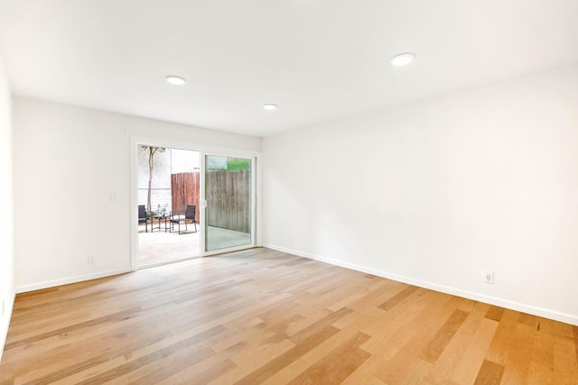 2624 State St # 1, Santa Barbara, CA 93105 - empty room featuring light wood-style floors and recessed lighting
