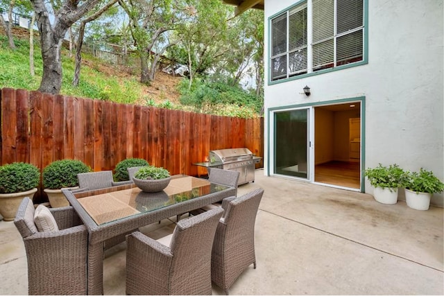 2624 State St # 1, Santa Barbara, CA 93105 - view of patio featuring outdoor dining space and area for grilling