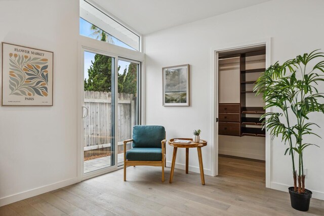 730 Meigs Rd, Santa Barbara, CA 93109 - sitting room with wood finished floors and baseboards