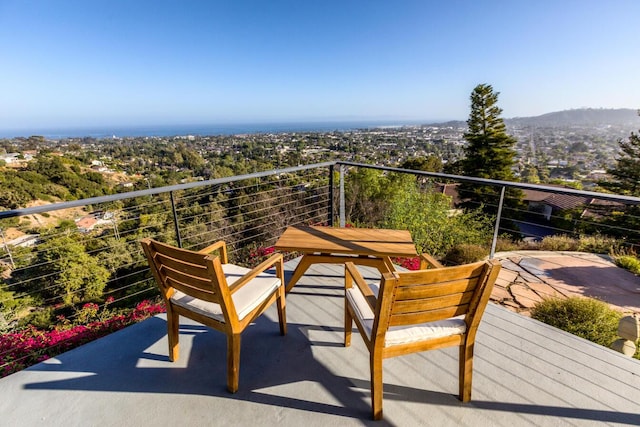 128 Las Alturas Rd, Santa Barbara, CA 93103 - balcony with a mountain view