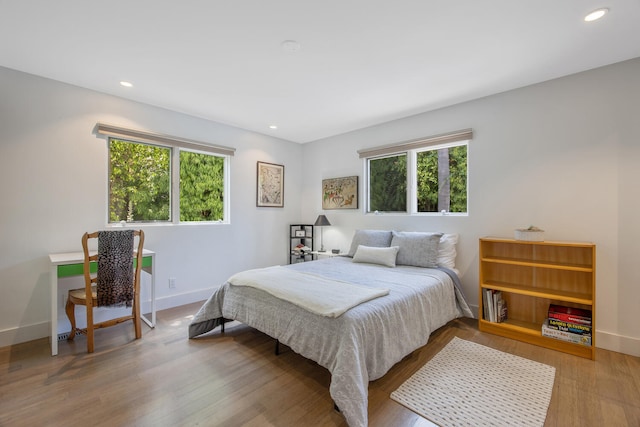 1312 Shoreline Dr, Santa Barbara, CA 93109 - bedroom featuring wood finished floors and recessed lighting