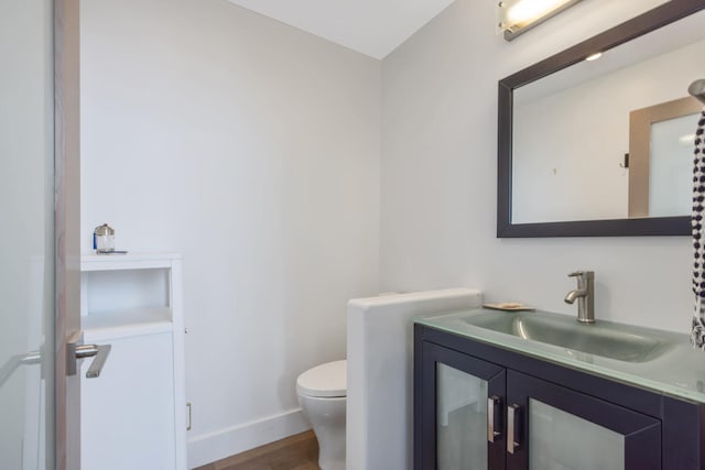 1312 Shoreline Dr, Santa Barbara, CA 93109 - bathroom with vanity and wood finished floors