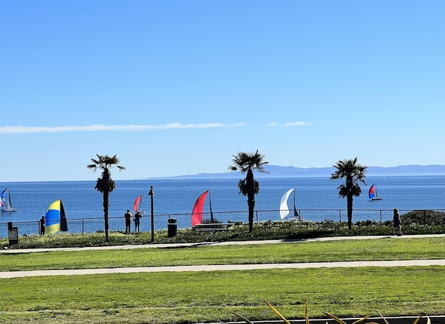 1312 Shoreline Dr, Santa Barbara, CA 93109 - water view featuring a mountainous background