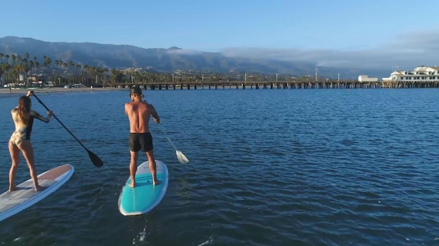 1312 Shoreline Dr, Santa Barbara, CA 93109 - dock with a water and mountain view
