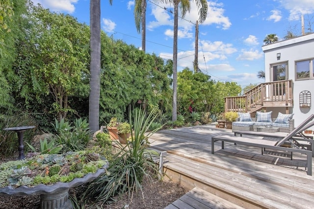 1312 Shoreline Dr, Santa Barbara, CA 93109 - view of wooden terrace
